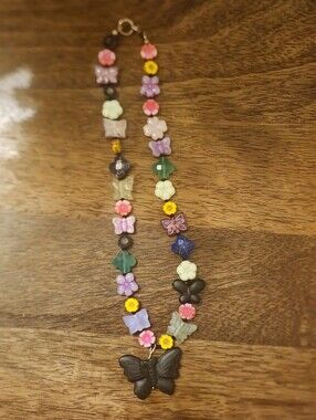 By Lefty Butterfly Beaded Necklace 🦋